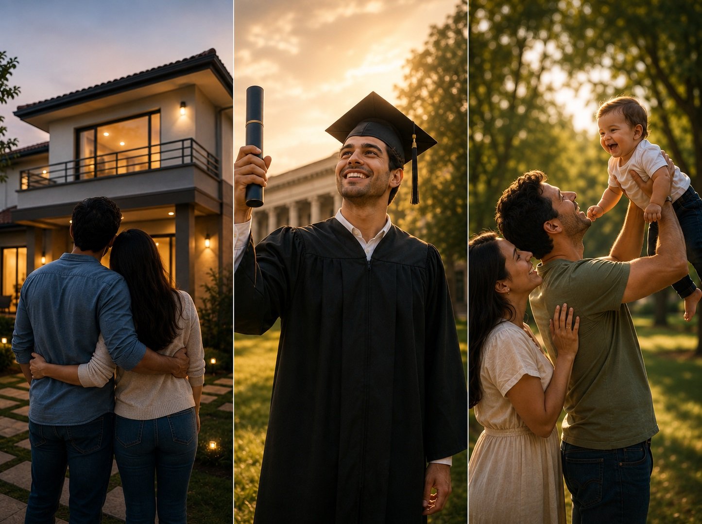 Conquistas que podem representar um porquê, como a casa própria, a graduação e a família